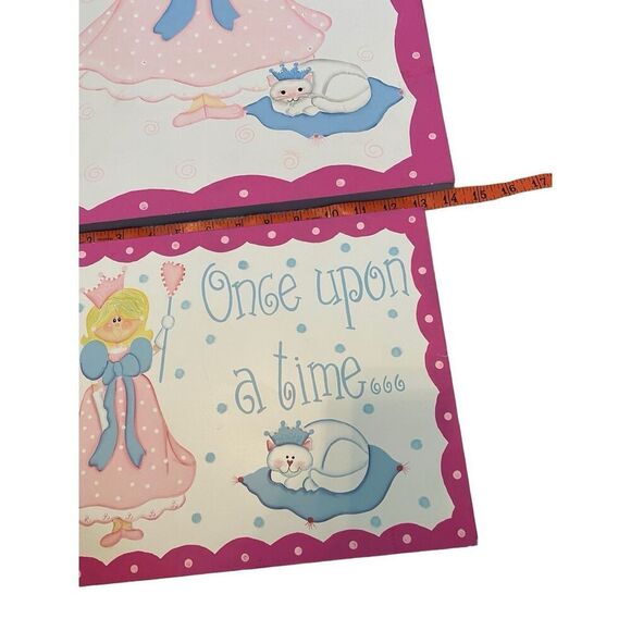 2pc Princess Painting Home Wall Decor Decoration Art Kids - Picture 9 of 13
